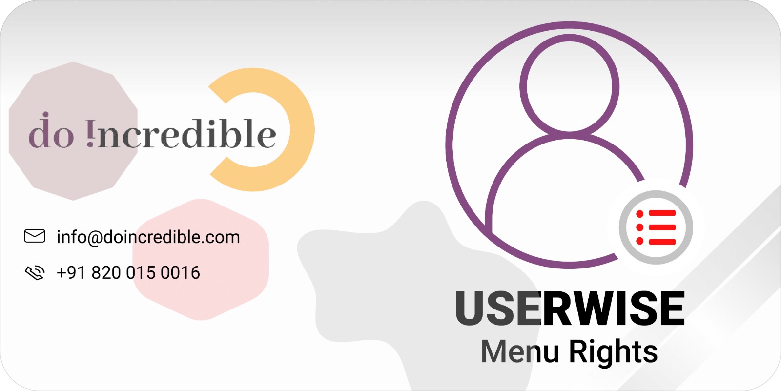 Do UserWise Menu Rights