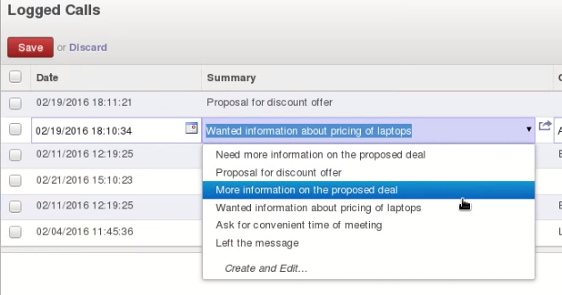Restricted Summary for Phone Calls