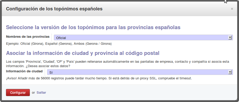 Topónimos españoles