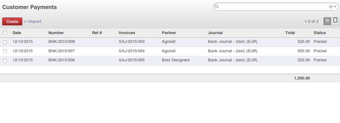 Voucher invoices Number