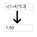 Web Widget - Formulas in Float fields