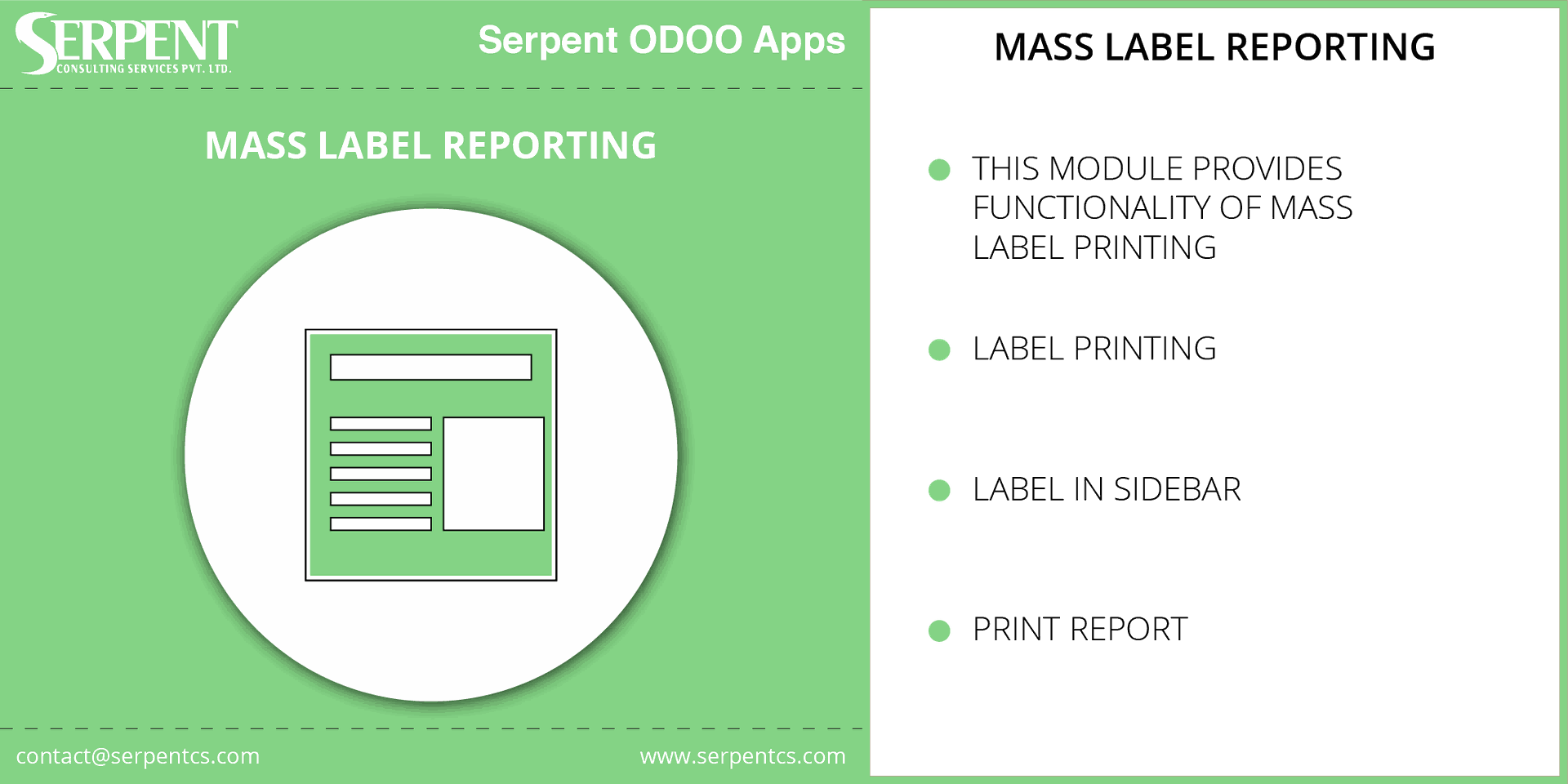 Mass Label Reporting