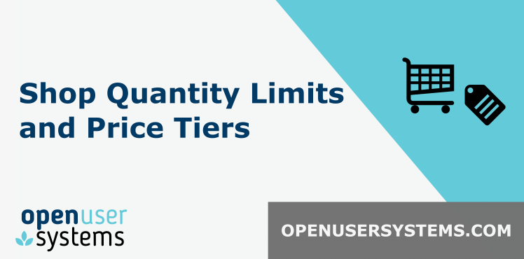 Shop Quantity Limits and Price Tiers