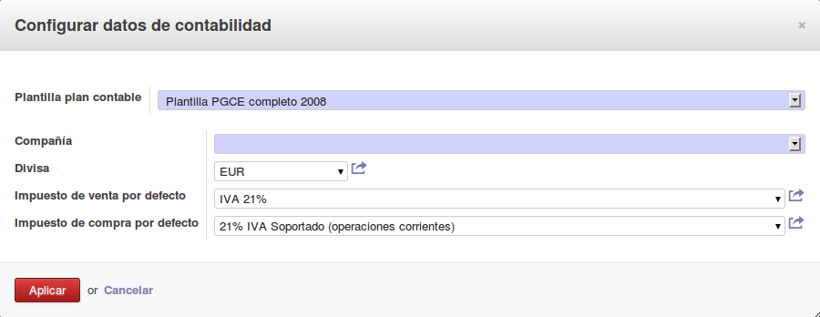 Spanish Charts of Accounts (PGCE 2008)